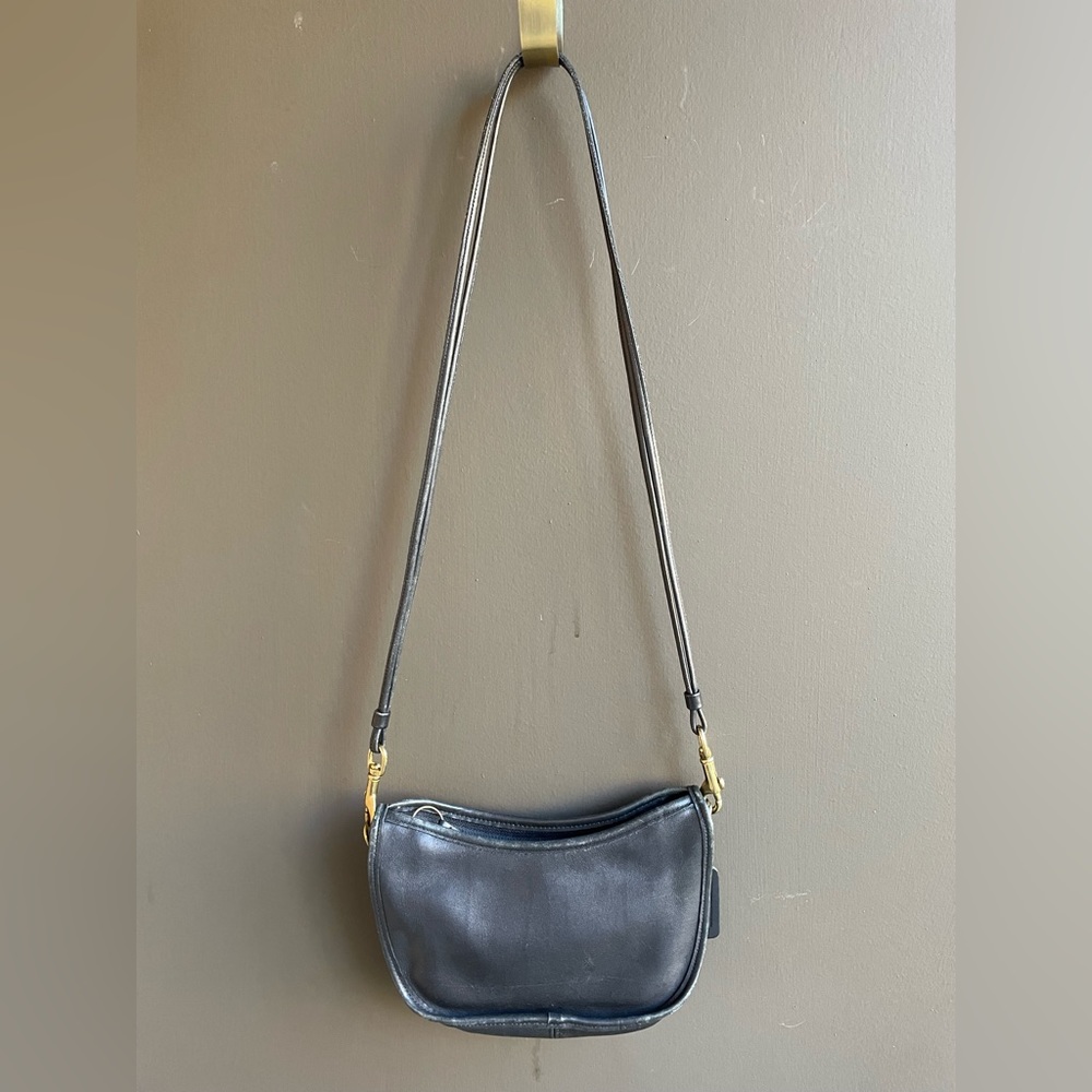Vintage Coach Mini Bag Black Leather